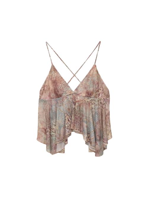 Pull&Bear Bluse  lysviolet / gammelrosa / bordeaux / sølv