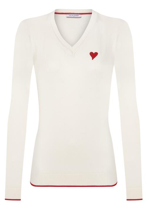 Felix Hardy Pullover  rød / hvid