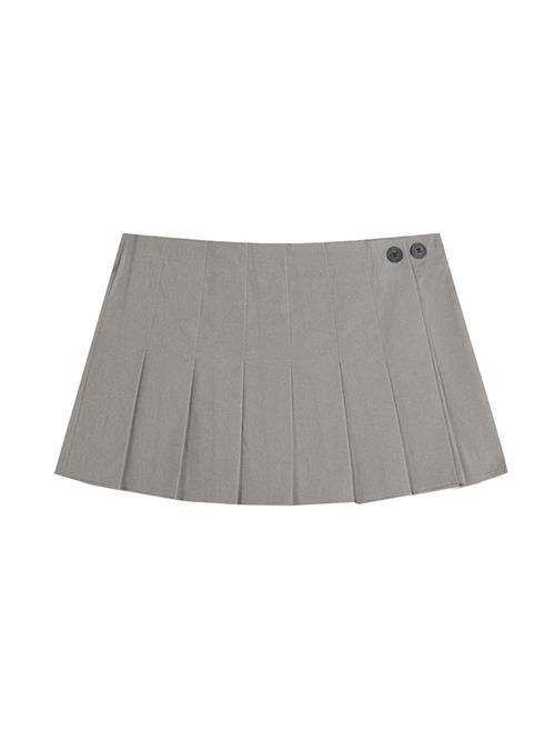 Bershka Nederdel  lysegrå