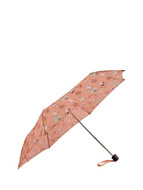 Cath Kidston Paraply 'Moomins'  grøn / pink / gammelrosa / hvid