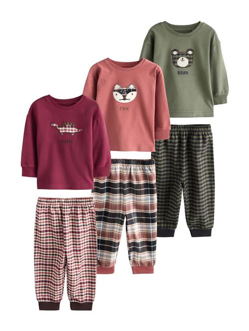 Next Nattøj  grøn / laks / vinrød / sort