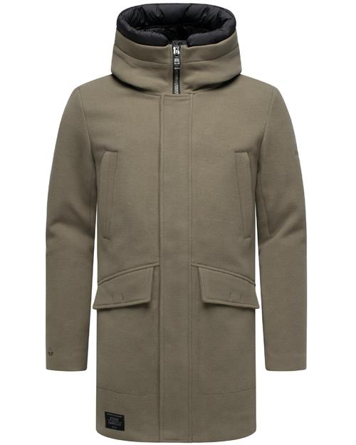 STONE HARBOUR Vinterfrakke 'Fenroos'  sepia / sort