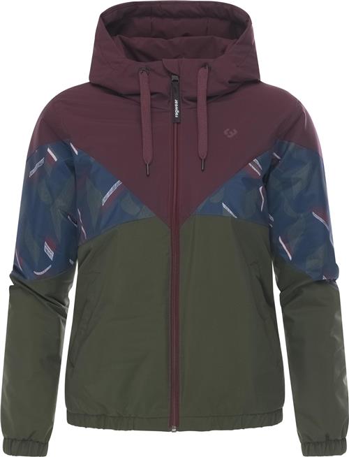 Ragwear Funktionsjakke 'Rochele Youmodo'  mørkeblå / grøn / vinrød / hvid