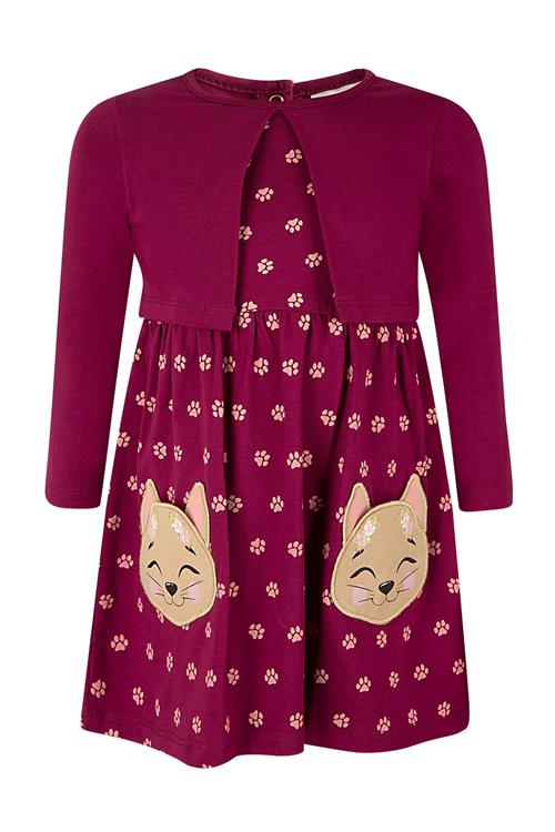 happy girls Kjole  mørkerød