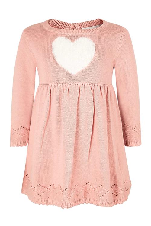 happy girls Kjole  pink / hvid