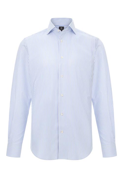 Boggi Milano Skjorte  lyseblå / hvid