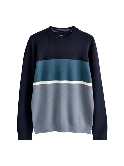 Next Pullover  navy / dueblå / petroleum / naturhvid