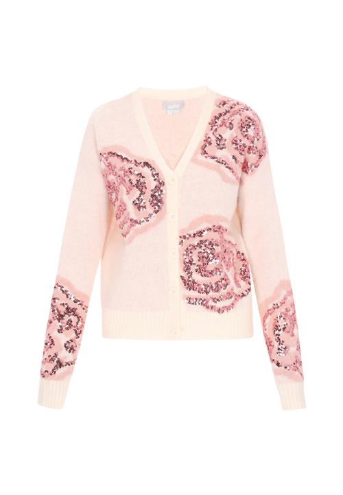 Usha Cardigan  beige / lyserød