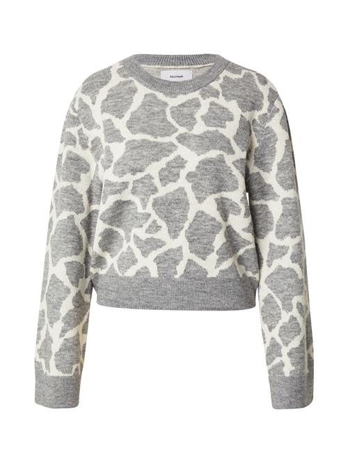 NÜMPH Pullover 'Grif'  lysebeige / grå-meleret