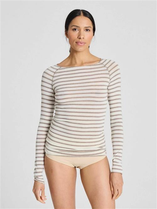 Gai+Lisva Pullover 'Amalie'  ecru / lysebrun