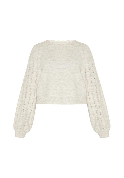 Usha Pullover  hvid-meleret