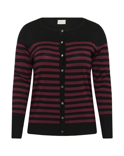 KAFFE CURVE Cardigan 'Lizzy'  lilla / sort