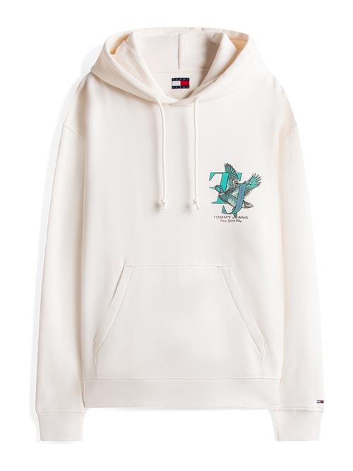 Tommy Jeans Sweatshirt 'NOVELTY'  grøn / lilla / sort / hvid