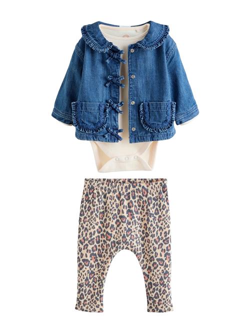 Next Sæt  lysebeige / blue denim / antracit / orange