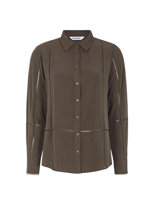 Soft Rebels Bluse 'Edwina'  mørkebrun