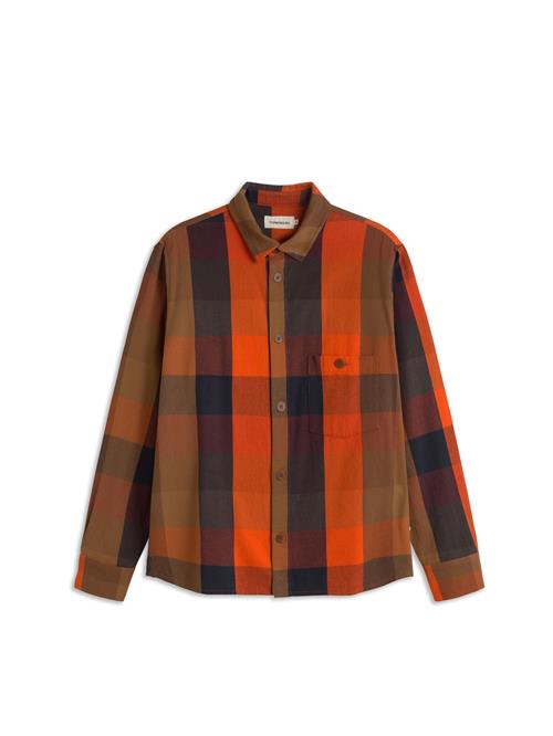 Thinking MU Skjorte 'Theo'  brun / mørkegrøn / orange