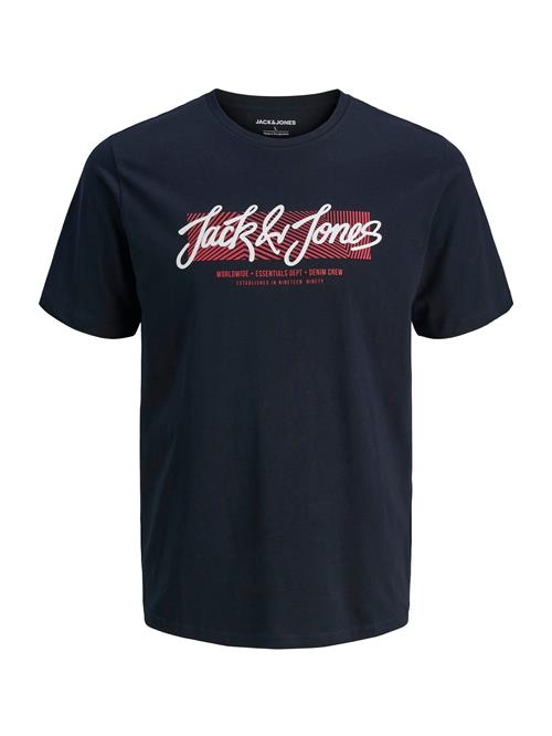 JACK & JONES Bluser & t-shirts 'URBAN'  natblå / rød / hvid