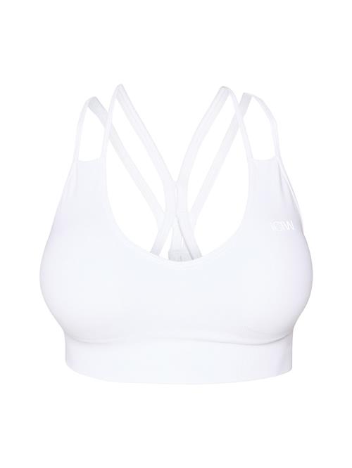 ICANIWILL Sports-BH 'Define'  lysegrå / hvid