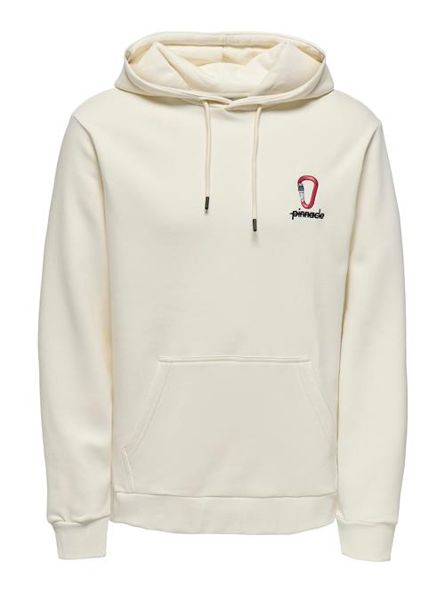 Only & Sons Sweatshirt 'ONSCERES KENNY'  grå / rød / sort / offwhite