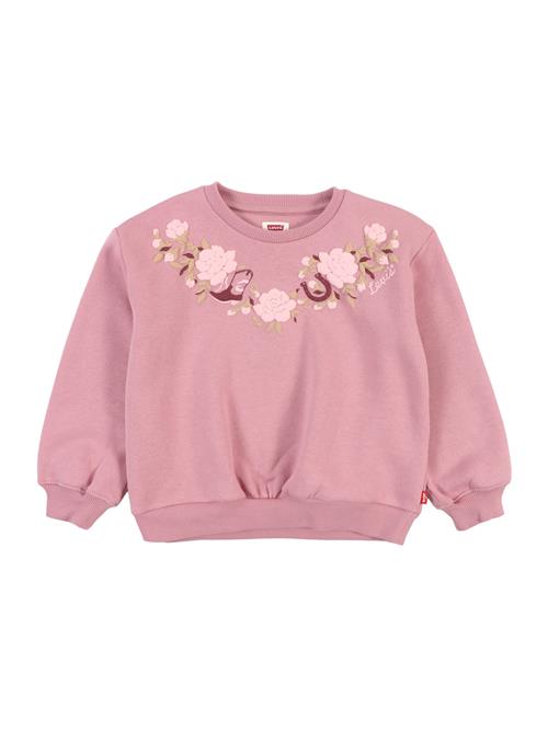 Levi's Kids Sweatshirt 'ROSE FRONT'  lysegrøn / lavendel / brombær / lyserød