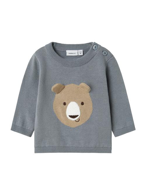 NAME IT Pullover 'NBMOBERRYS'  mørkebeige / safir / hvid