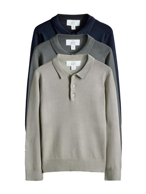 The Set Pullover  navy / grå / mørkegrå
