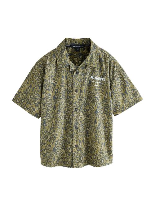 smALLSAINTS Skjorte 'Underground'  antracit / oliven / lysegrøn