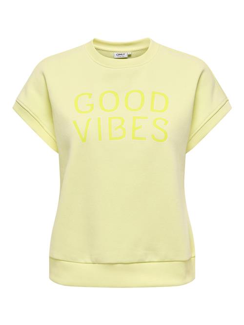 ONLY Sweatshirt 'ONLJuliette'  gul / lysegul