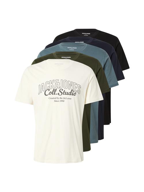 JACK & JONES Bluser & t-shirts  marin / cyanblå / mudderfarvet / oliven / sort / uldhvid