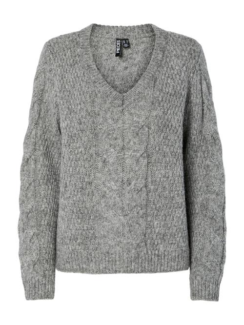 PIECES Pullover 'NINA'  grå-meleret