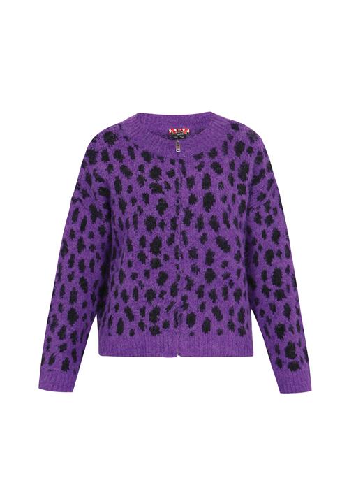 myMo ROCKS Cardigan  lilla / sort