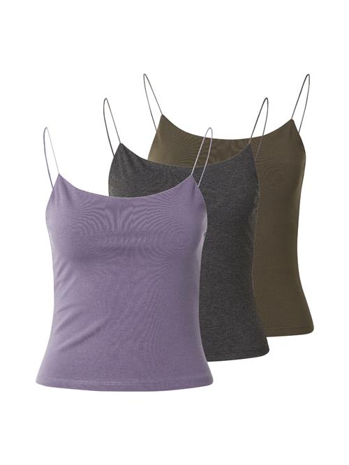 studioselect Overdel 'Lena'  grå-meleret / oliven / violetblå