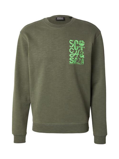 SCOTCH & SODA Sweatshirt  khaki / lime