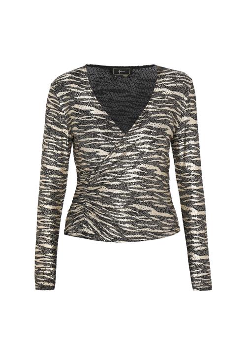 faina Bluse  guld / sort