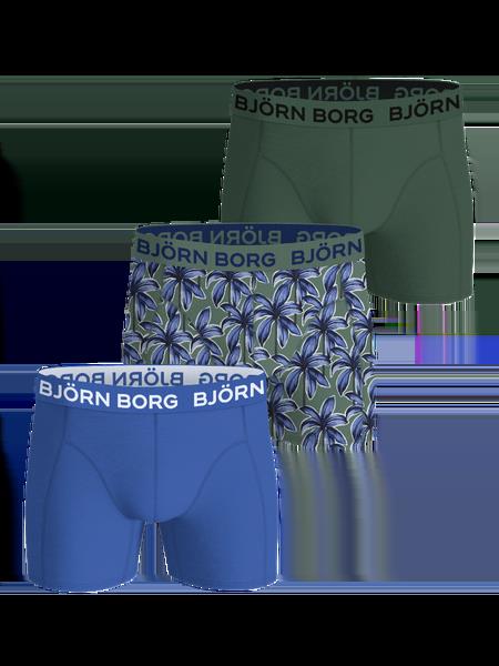 Björn Borg Cotton Stretch Boxers 3-pack Blå, L