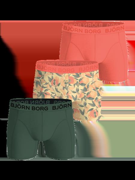 Björn Borg Cotton Stretch Boxers 3-pack Grøn, XL