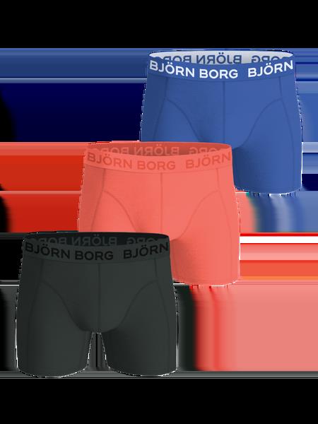 Björn Borg Cotton Stretch Boxers 3-pack Blå, XL