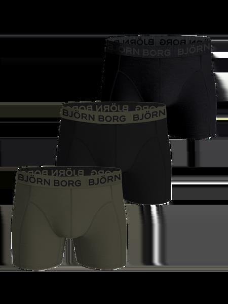 Björn Borg Cotton Stretch Boxers 3-pack Sort, L