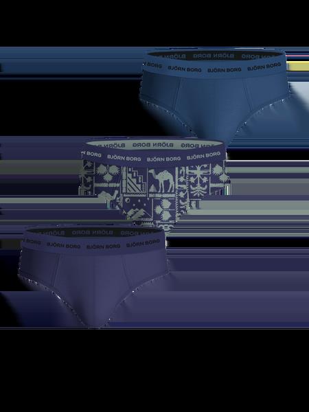 Björn Borg Cotton Stretch Briefs 3-pack Blå, XL