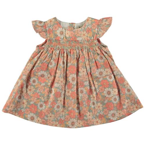 Tocoto Vintage Blomstret Baby-kjole Lyserød 9 Months  Lyserød  9 måneder  kvinde