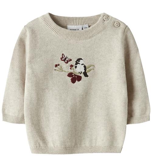 Name It Bluse - Strik - NbfBird - Peyote Melange