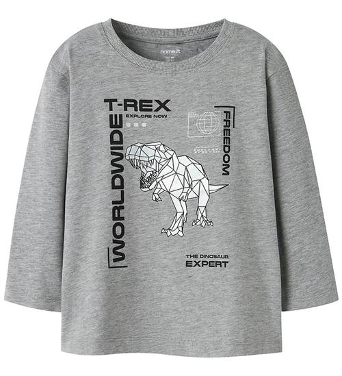 Name It Bluse - NmmBryso - Grey Melange