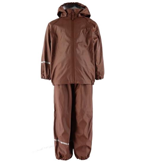 CeLaVi Regntøj m. Seler - Recycle PU - Rocky Road