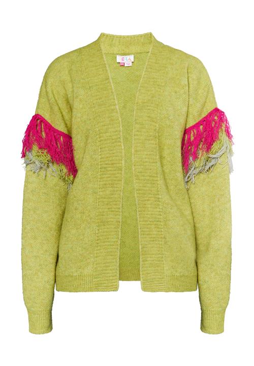 IZIA Cardigan 'Hoona'  lysegrå / lime / fuchsia