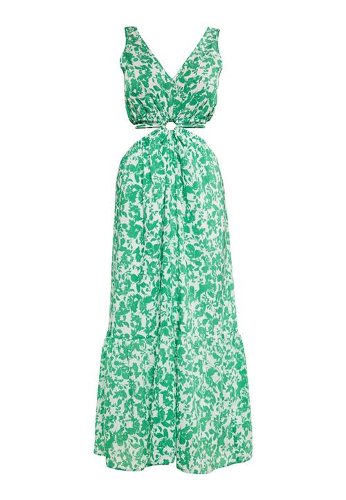 IZIA Sommerkjole  grøn / hvid