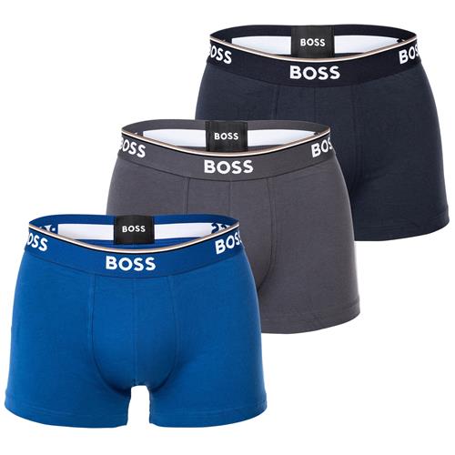 BOSS Boksershorts 'Power'  marin / mørkeblå / mørkegrå / hvid
