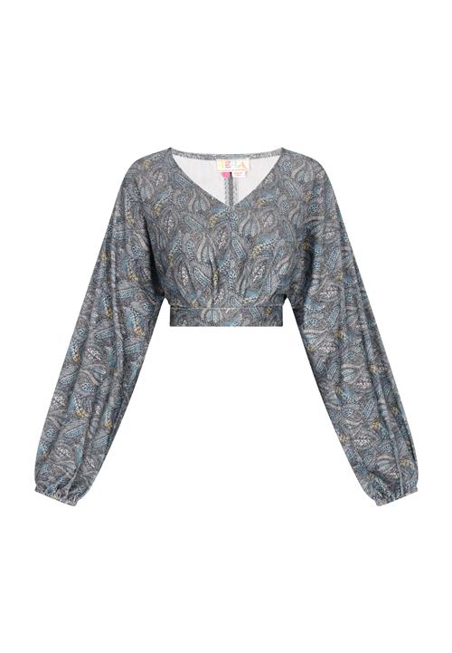 IZIA Shirts  blå / røgblå / gul