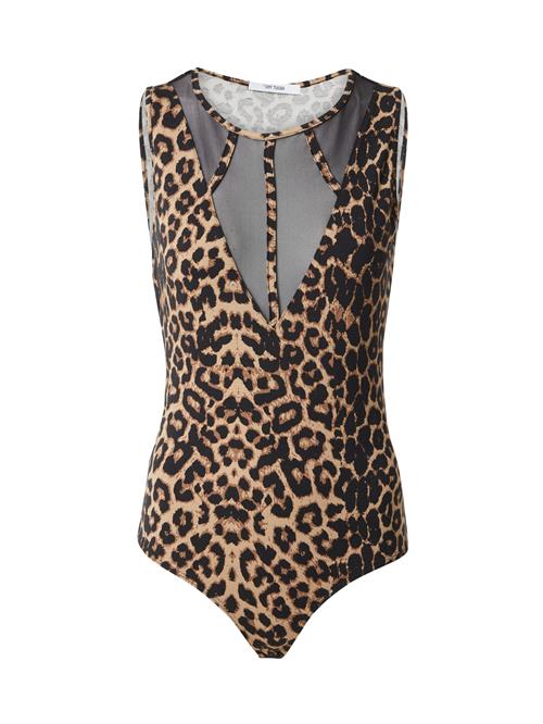 ABOUT YOU Shirtbody 'Phyllis'  beige / lysebrun / sort