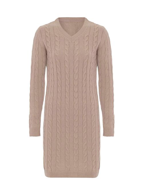 Moxx Paris Strikkjole  beige