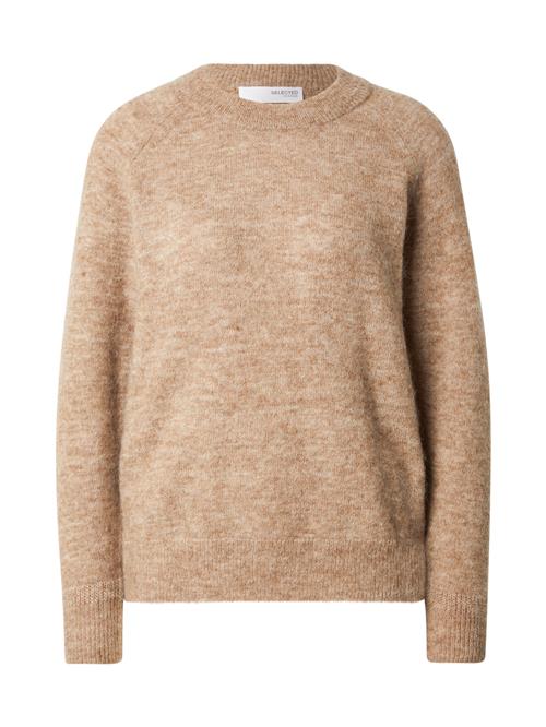 SELECTED Pullover 'SLFLULU'  brun-meleret